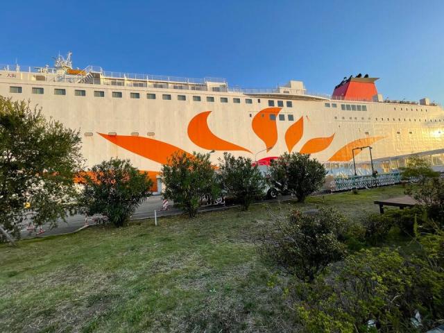 軽キャンパーちょいCamで乗り込んだ船「さんふらわー」